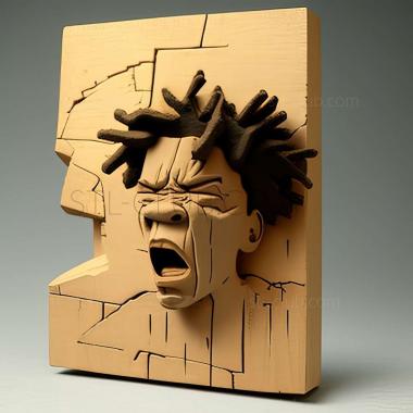 3D model Jean Michel Basquiat American artist (STL)